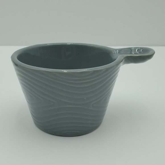 Temp-tations Woodland 6 Oz Petite Serving Bowls Temptations Gray Handled Ramekin - Picture 3 of 8
